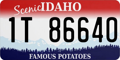 ID license plate 1T8664O
