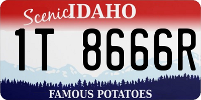 ID license plate 1T8666R