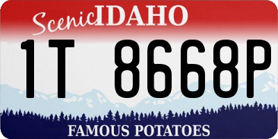 ID license plate 1T8668P