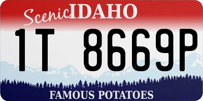 ID license plate 1T8669P