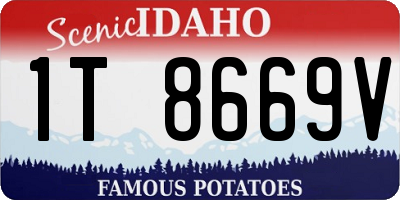 ID license plate 1T8669V
