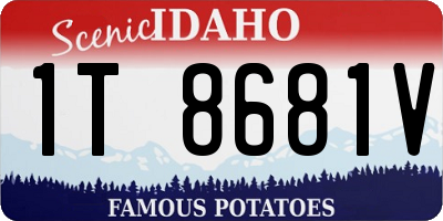 ID license plate 1T8681V