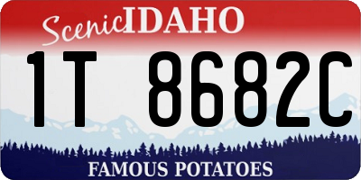 ID license plate 1T8682C