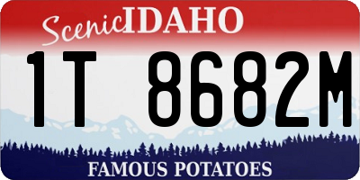 ID license plate 1T8682M