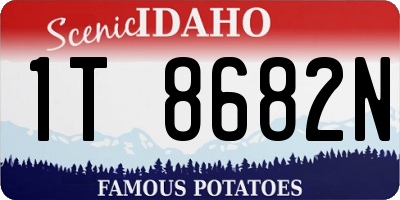 ID license plate 1T8682N