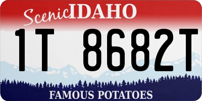 ID license plate 1T8682T