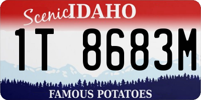 ID license plate 1T8683M