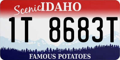 ID license plate 1T8683T