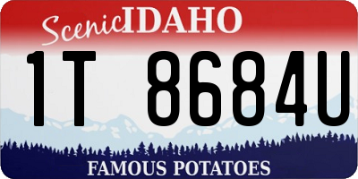 ID license plate 1T8684U