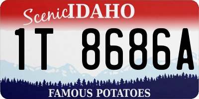 ID license plate 1T8686A