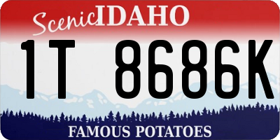 ID license plate 1T8686K