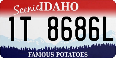 ID license plate 1T8686L
