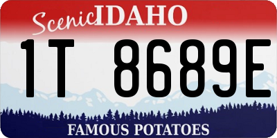 ID license plate 1T8689E