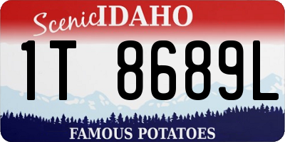 ID license plate 1T8689L