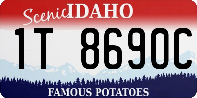 ID license plate 1T8690C