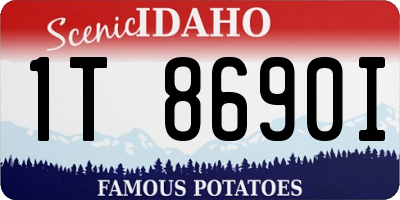 ID license plate 1T8690I