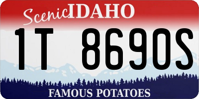 ID license plate 1T8690S