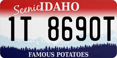 ID license plate 1T8690T