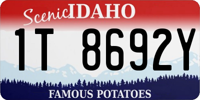 ID license plate 1T8692Y