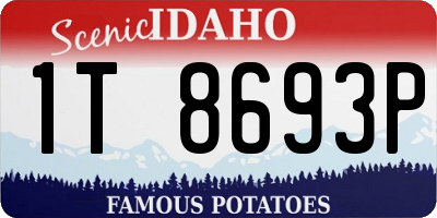 ID license plate 1T8693P