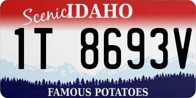 ID license plate 1T8693V
