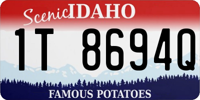 ID license plate 1T8694Q