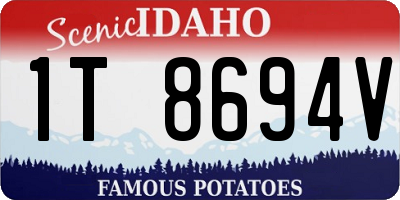 ID license plate 1T8694V