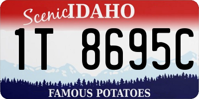 ID license plate 1T8695C