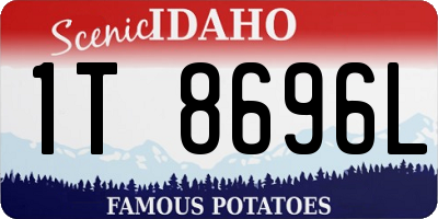 ID license plate 1T8696L
