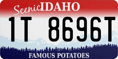 ID license plate 1T8696T