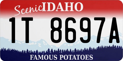 ID license plate 1T8697A