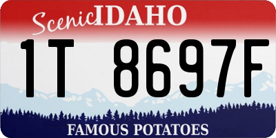 ID license plate 1T8697F