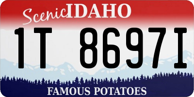 ID license plate 1T8697I