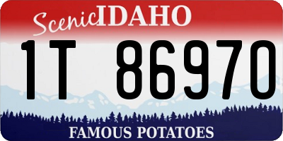 ID license plate 1T8697O