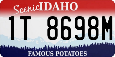 ID license plate 1T8698M