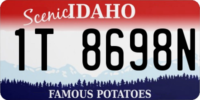 ID license plate 1T8698N
