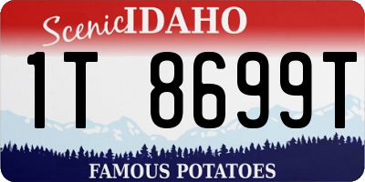 ID license plate 1T8699T