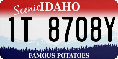 ID license plate 1T8708Y