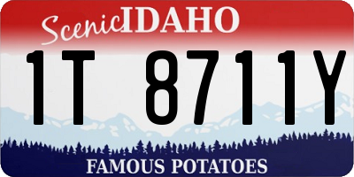 ID license plate 1T8711Y