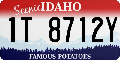 ID license plate 1T8712Y