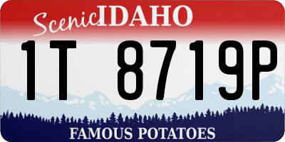 ID license plate 1T8719P
