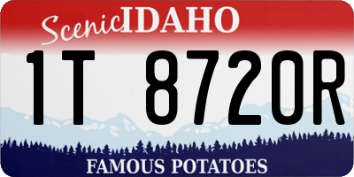 ID license plate 1T8720R
