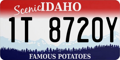 ID license plate 1T8720Y