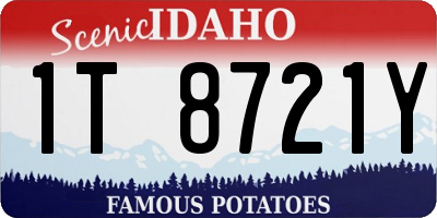 ID license plate 1T8721Y