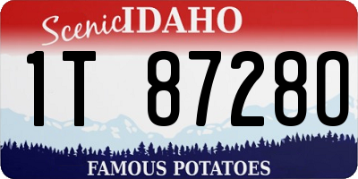 ID license plate 1T8728O