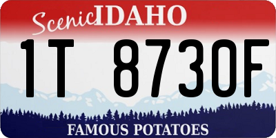 ID license plate 1T8730F