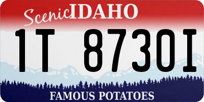 ID license plate 1T8730I