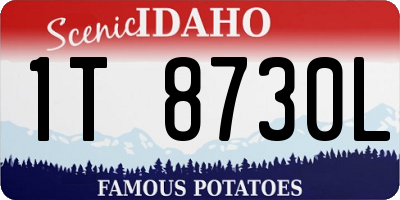ID license plate 1T8730L