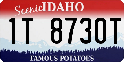 ID license plate 1T8730T