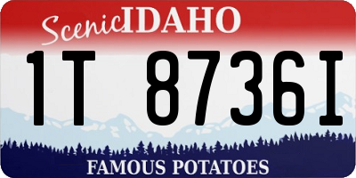 ID license plate 1T8736I
